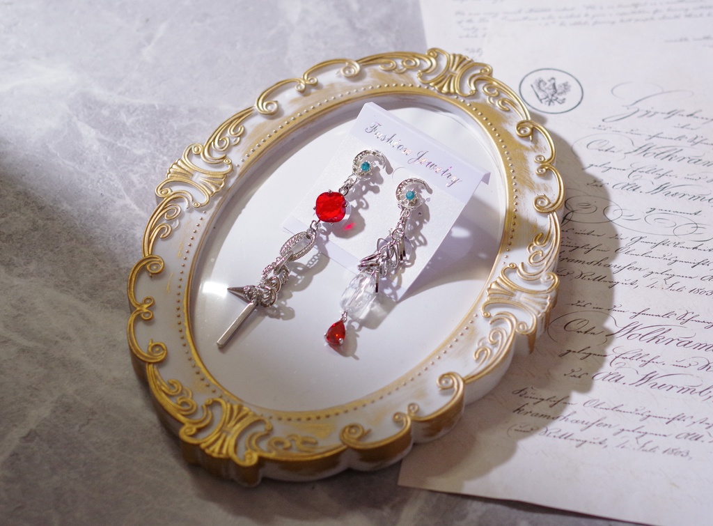 原神/イヤリング/リオセスリ