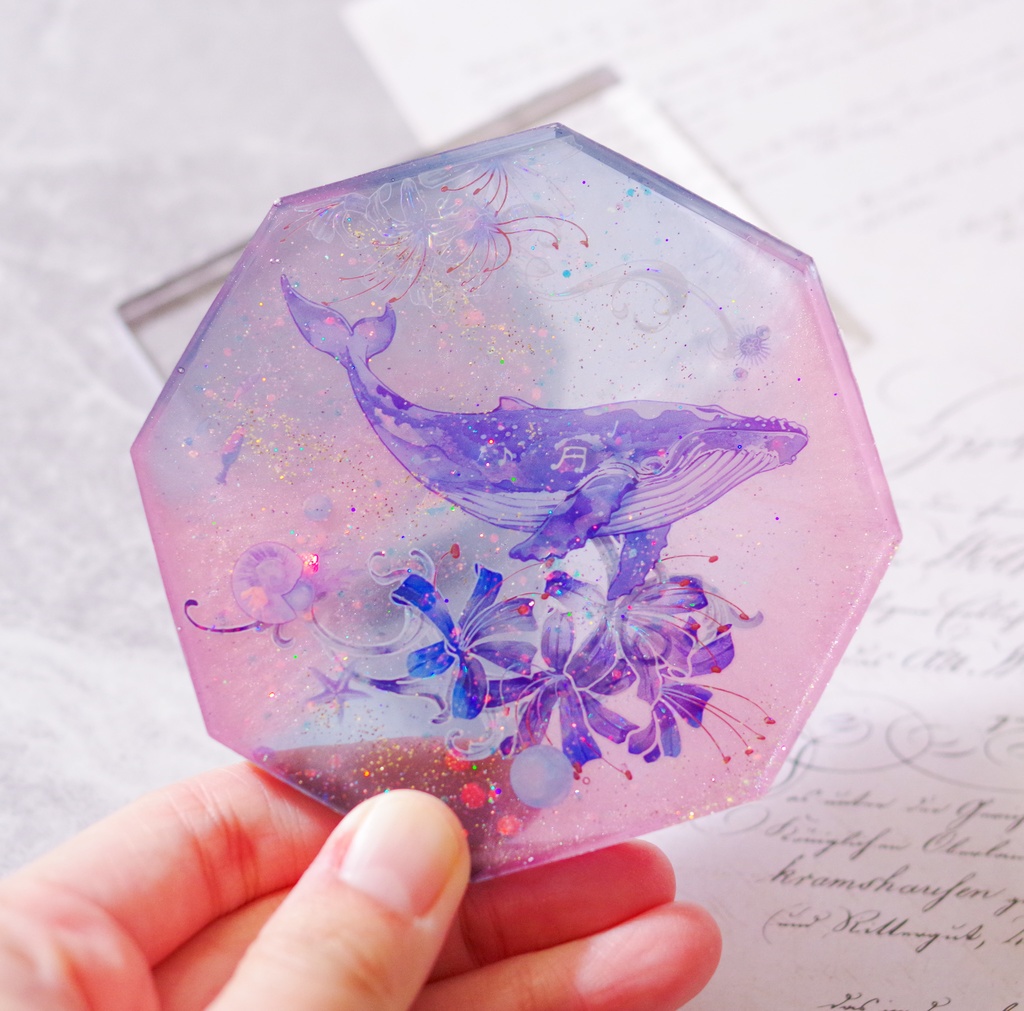 原神/レジンコースター/スカーク&呑星の鯨-B