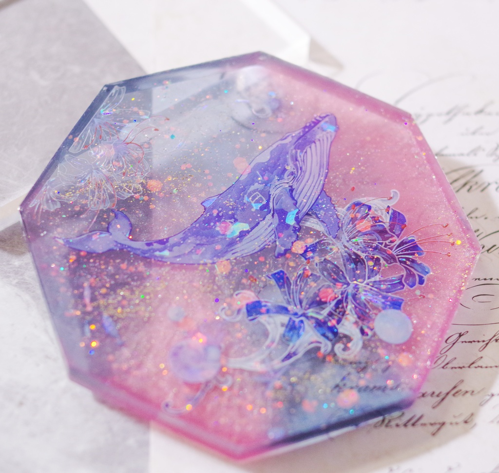 原神/レジンコースター/スカーク&呑星の鯨-B