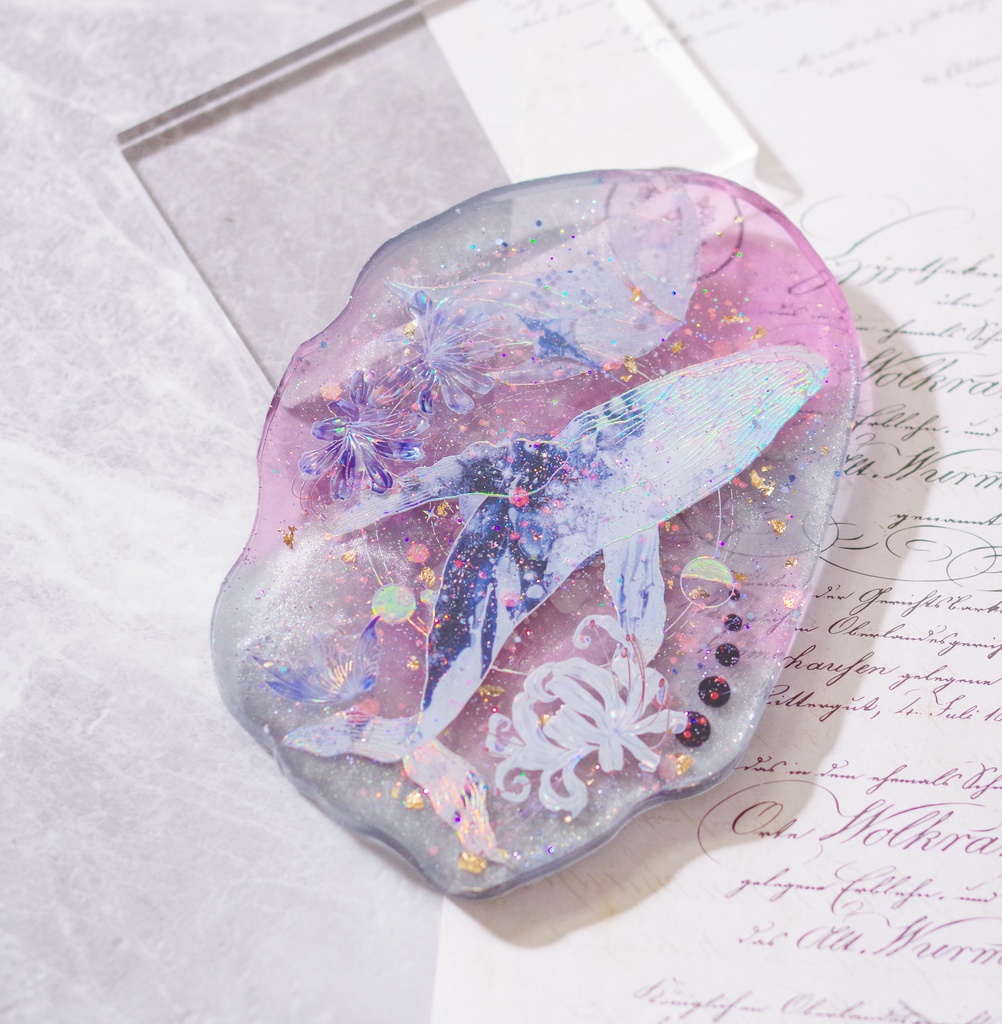 原神/レジンコースター/スカーク&呑星の鯨-C