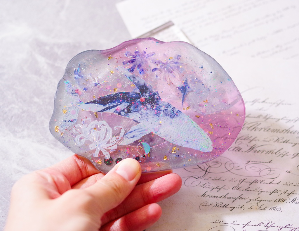 原神/レジンコースター/スカーク&呑星の鯨-C