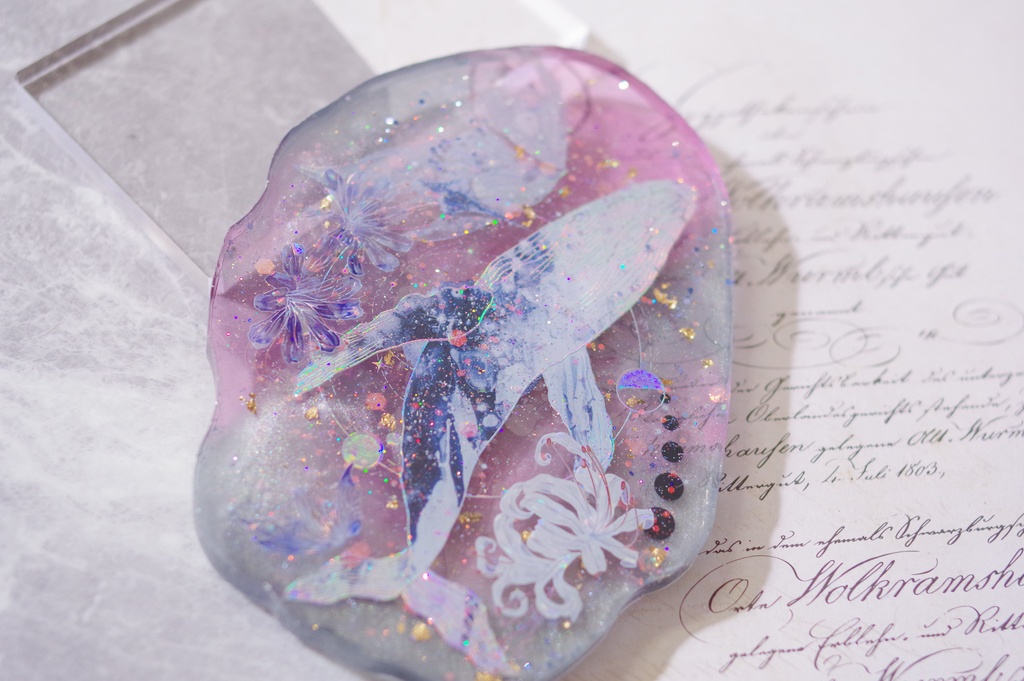 原神/レジンコースター/スカーク&呑星の鯨-C