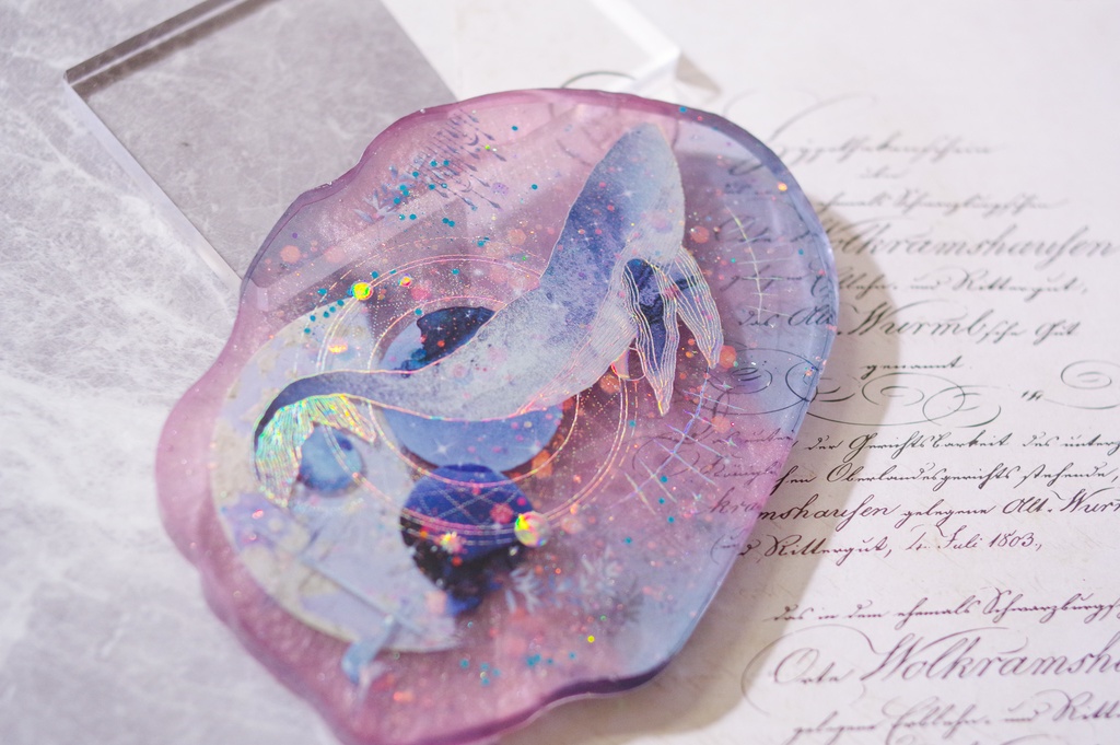 原神/レジンコースター/スカーク&呑星の鯨-D