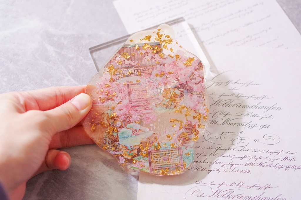 原神/レジンコースター/璃月/ピンク