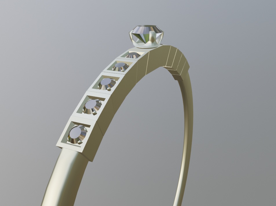 ダイヤモンド11個の指輪