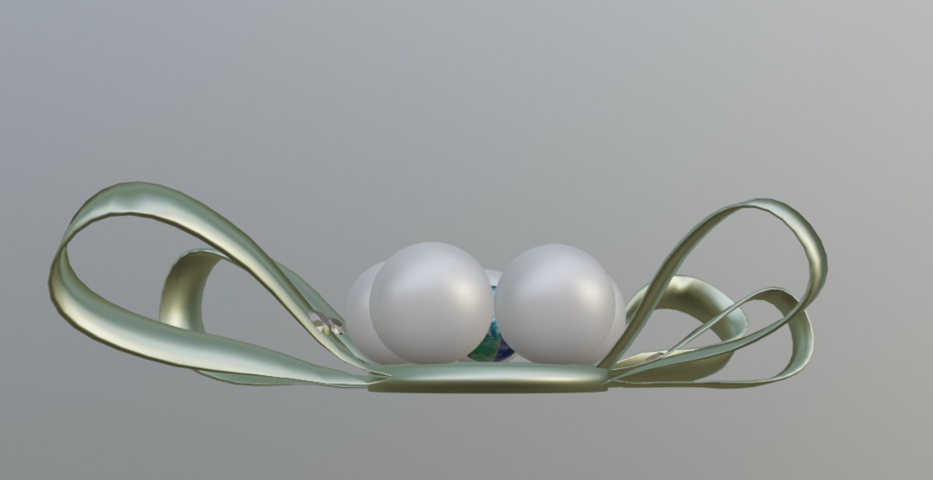 花モチーフのブローチ