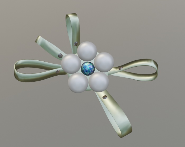 花モチーフのブローチ