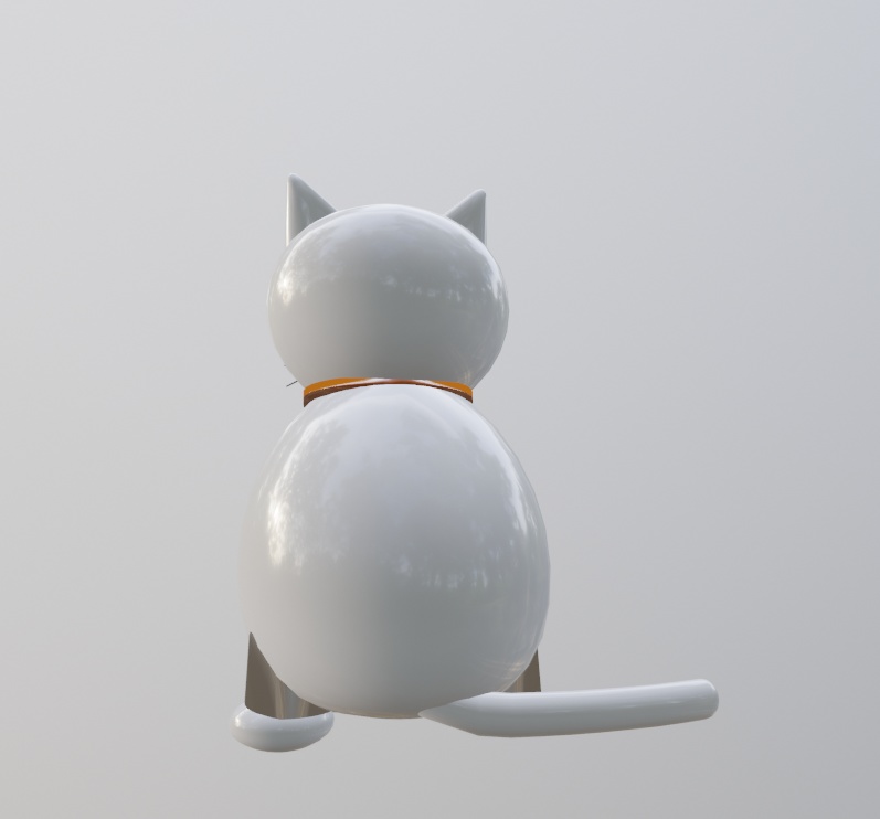 白猫の置物