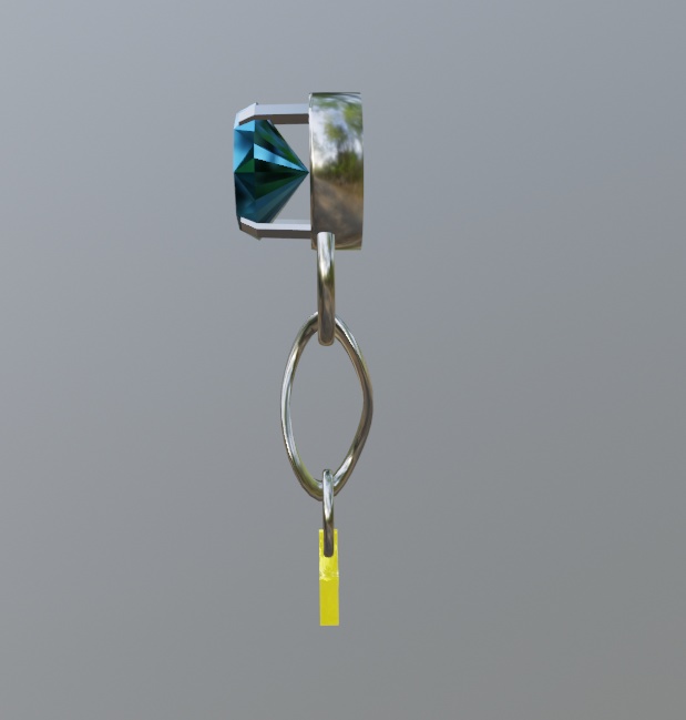 宝石と星のイヤリング/ピアス