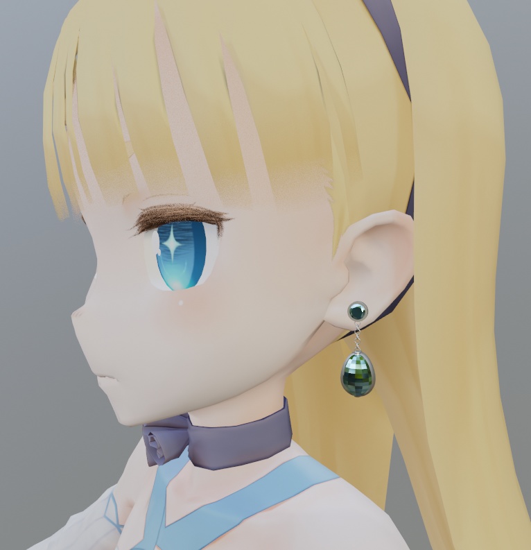 ちょい緑のピアス/イヤリング