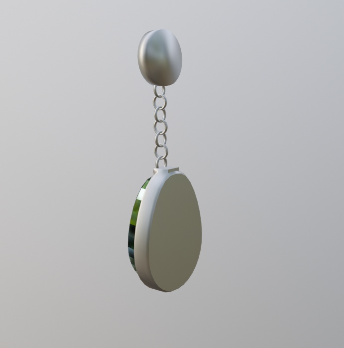 ちょい緑のピアス/イヤリング