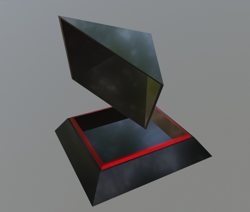 ピラミッド型のオブジェ