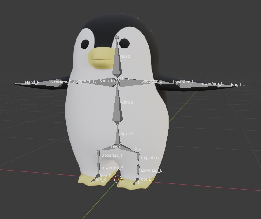 ペンギンさんアバター - Bluerock's 3D model - BOOTH