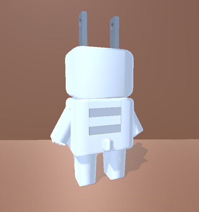 オリジナル3Dモデル「Pluggy(プラギー)」 - Bluerock's 3D model - 2/6