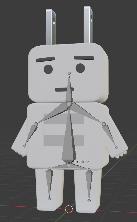 オリジナル3Dモデル「Pluggy(プラギー)」 - Bluerock's 3D model - 6/6