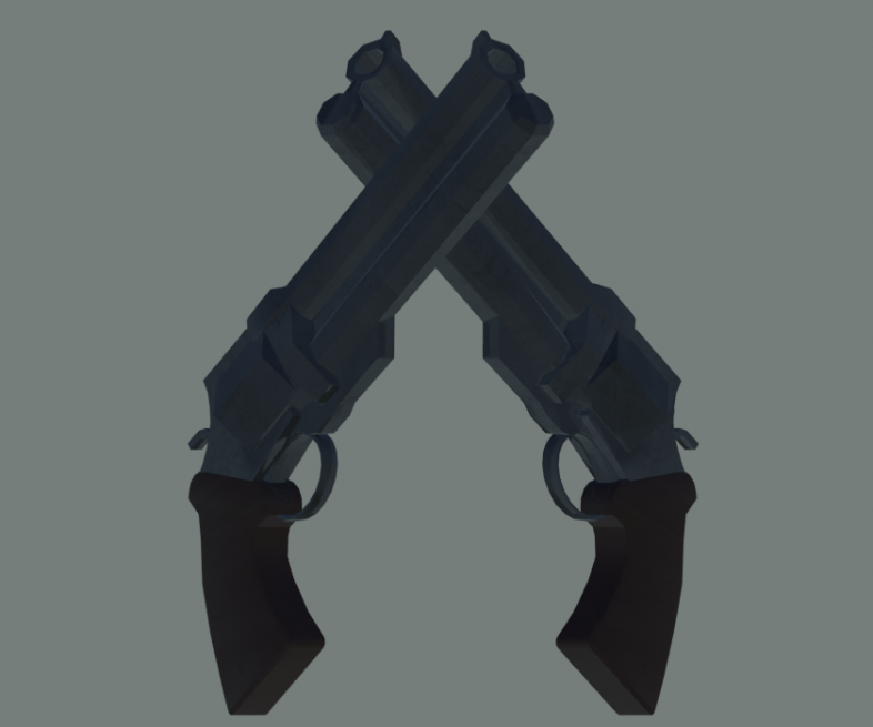 Revolver (Low Poly)
