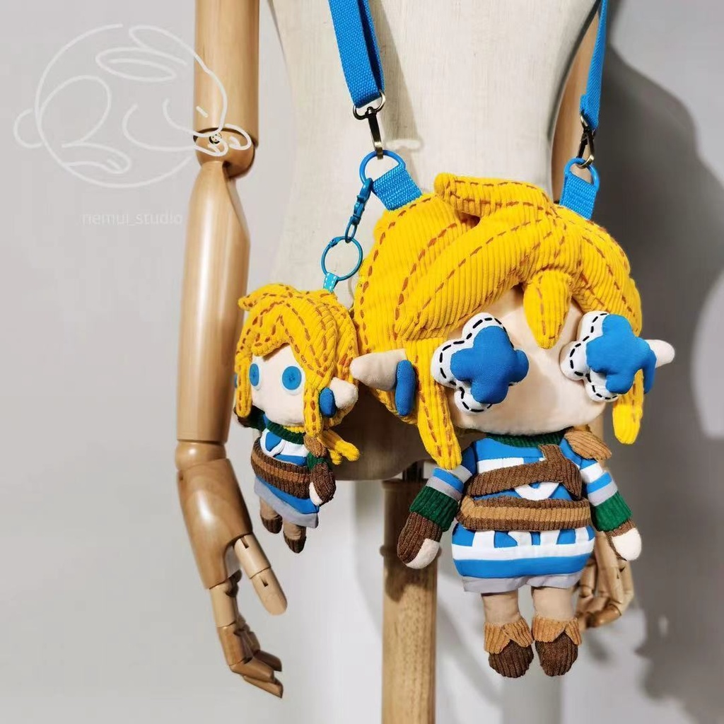 ゼルダの伝説 ゼルダ姫 リンク 十字目(じゅうじめ)の手作りバッグ カスタマイズ