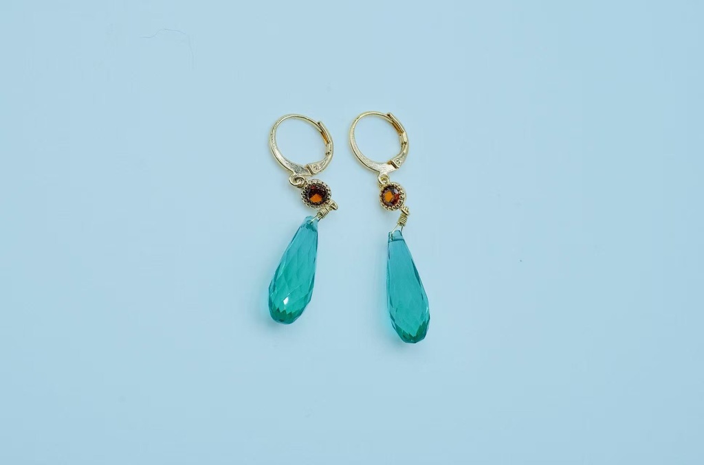 ゼルダの伝説リンク 緑の水滴イヤリング