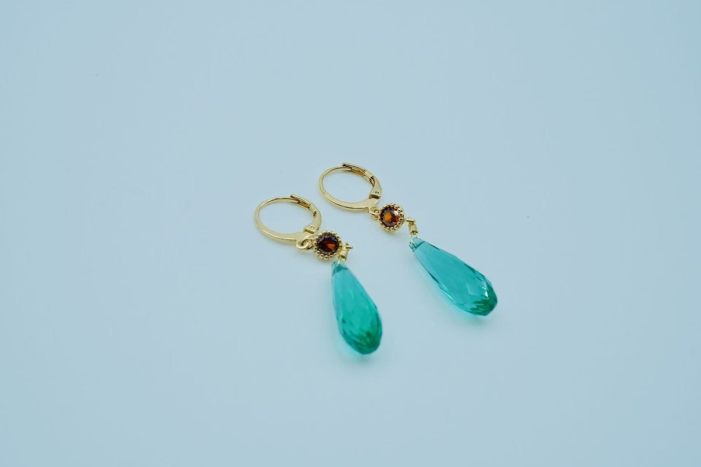 ゼルダの伝説リンク 緑の水滴イヤリング