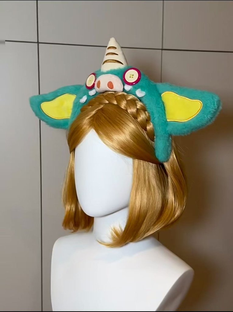 ゼルダの伝説 ボコブリン 豚ちゃん ヘアバンド 青色