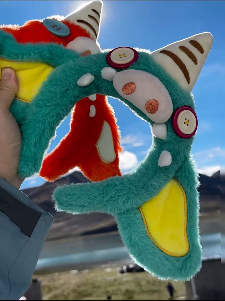 ゼルダの伝説 ボコブリン 豚ちゃん ヘアバンド 青色