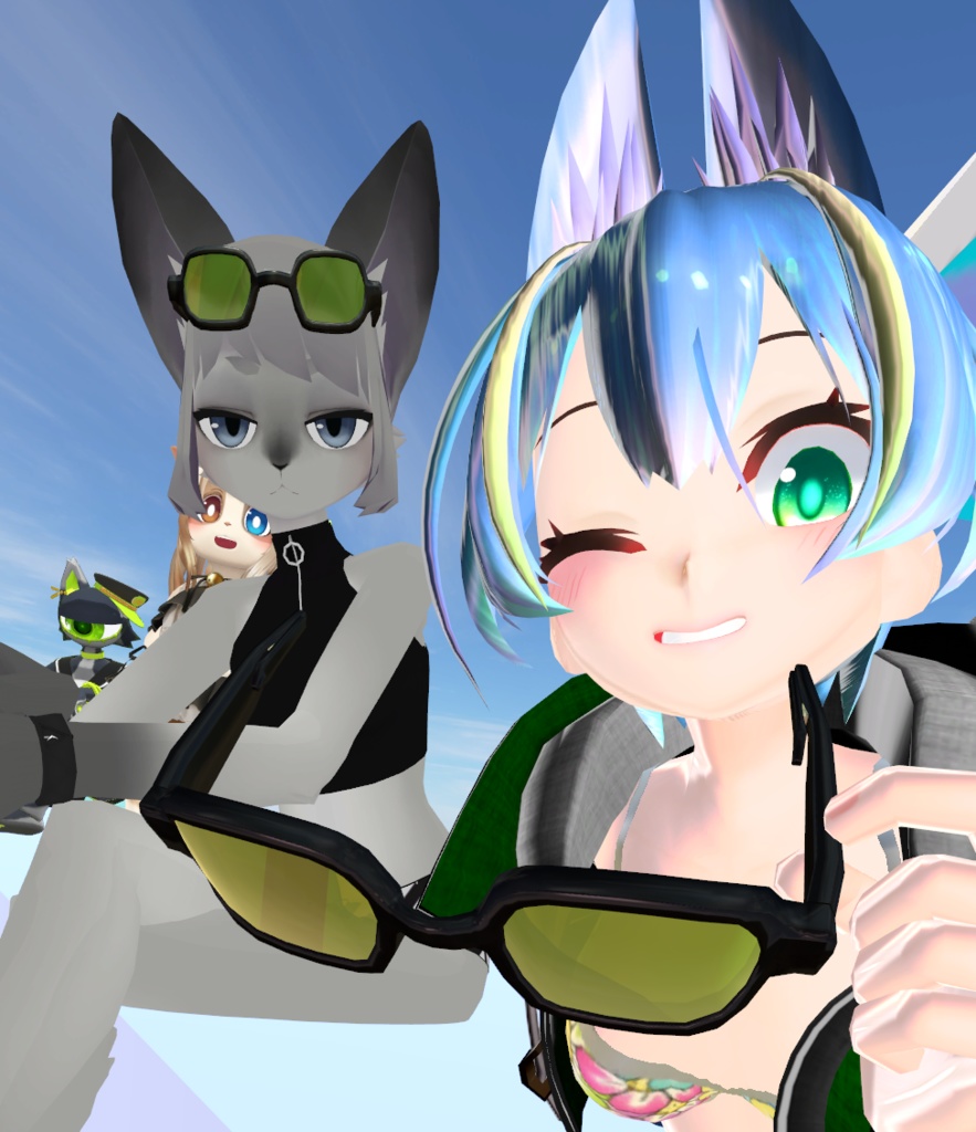 ちょびっと大判サングラス【Oh-van】