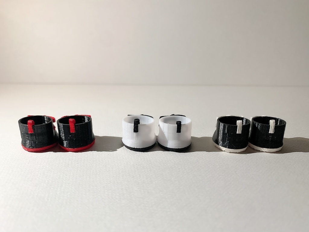 バイカラーリボンぬいくつ