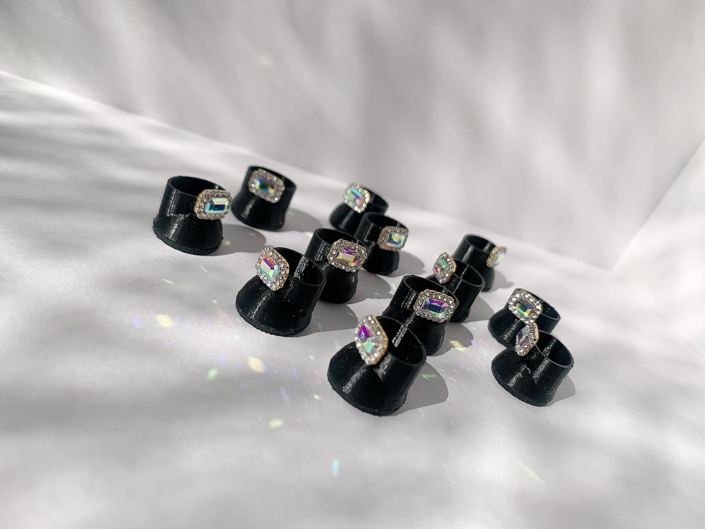 キラキラビジューぬいくつ オーロラ