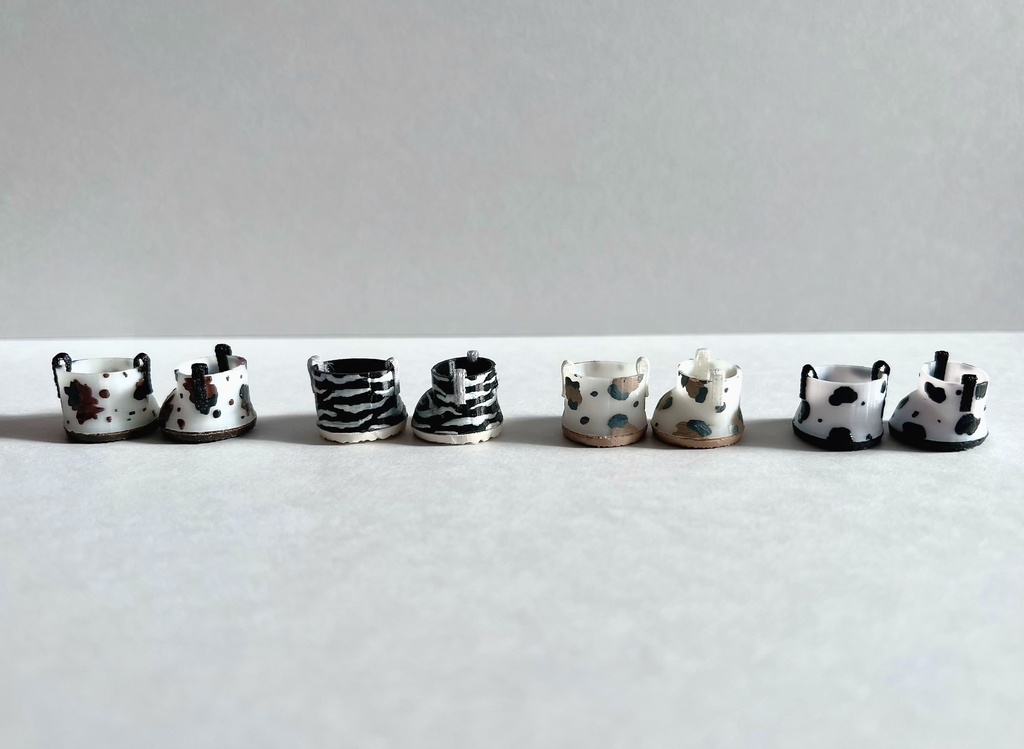 アニマル柄ぬいくつ