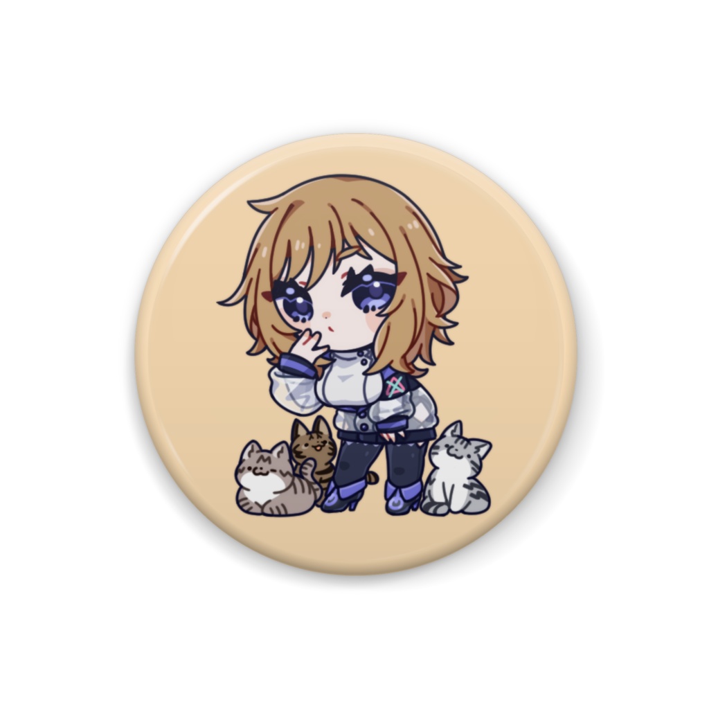 emiemiとにゃんず缶バッチ