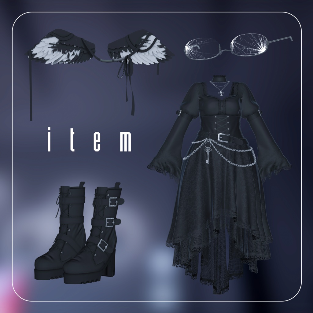 【VRC想定衣装】SWAN-スワン-