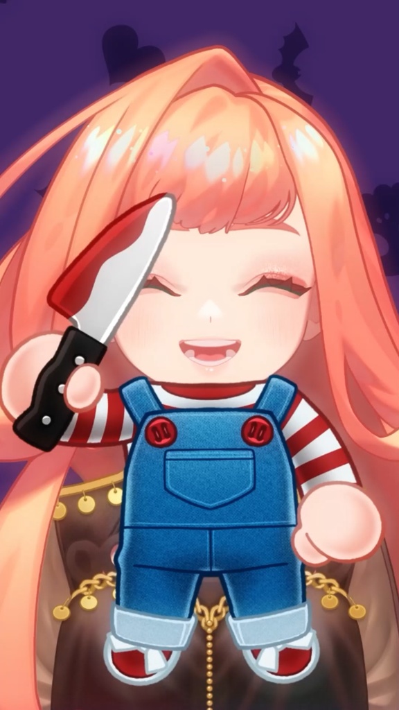 【VTS】🎃ハロウィンの犬のコスプレで一番好きなやつ🔪【Live2D】