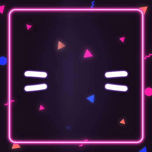 【VTS】ネオンキャットセット【Live2D】