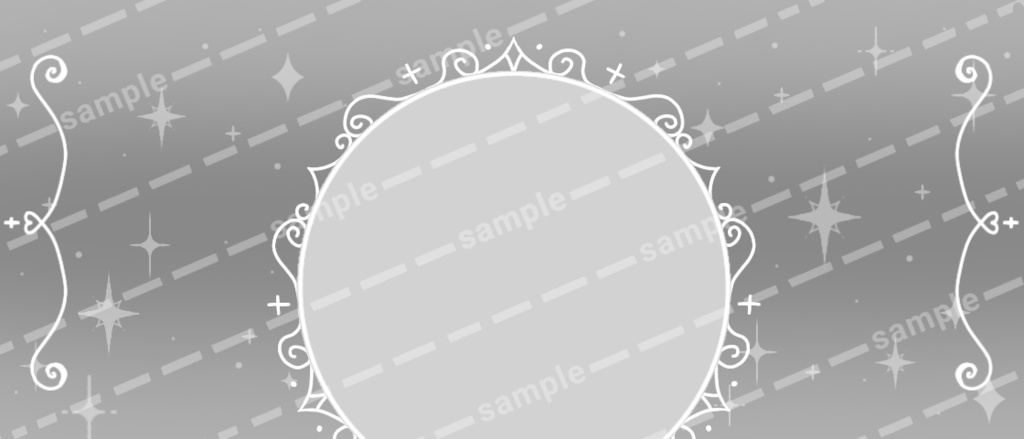 キラキラかわいいヘッダー【全12色】