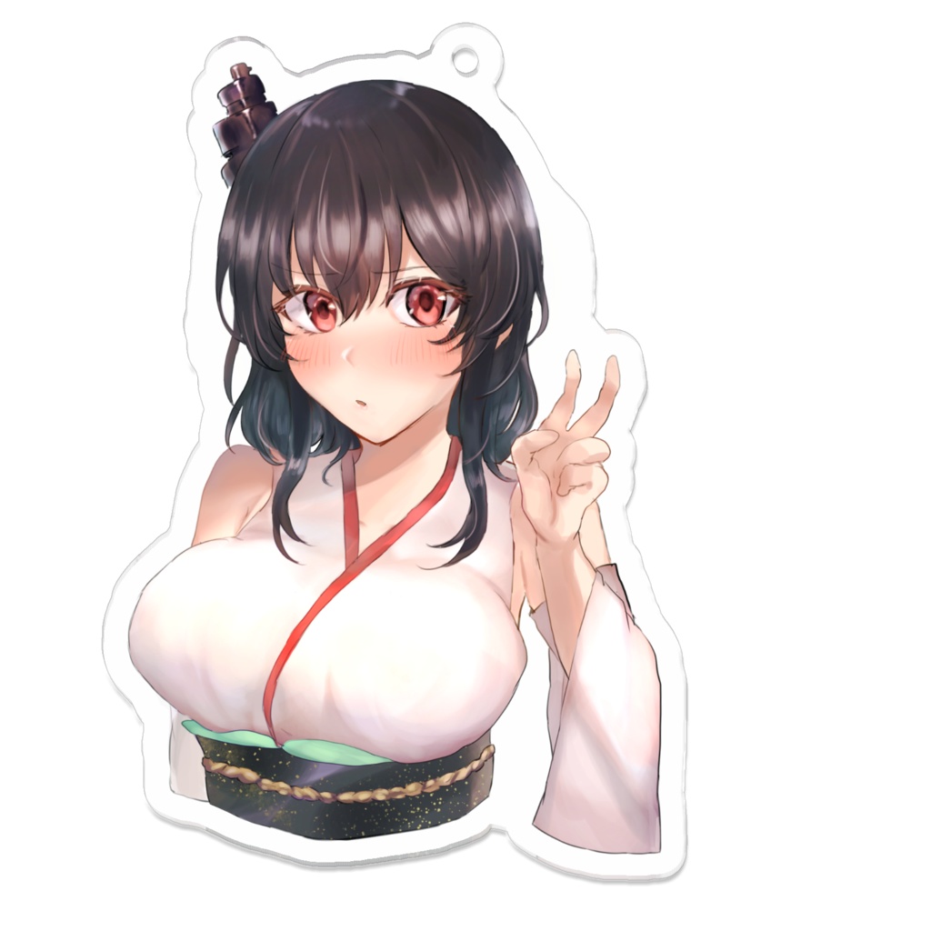 山城アクリルキーホルダー むすっとver
