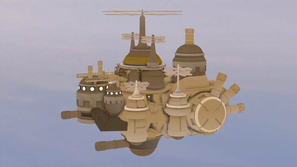 飛空艇「アルバトロス」3Dモデル 【2026/1/21まで20%OFF 4,000円→3,200円】