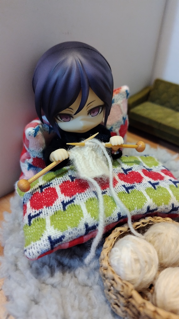 ミニチュア編みかけセット