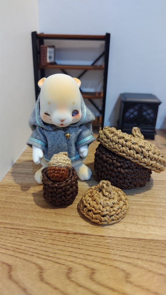 ミニどんぐりマトリョーシカ