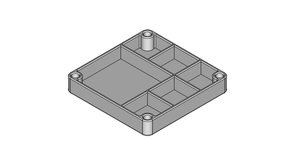 【ツールスタンド】40mm×40mm-1セル/20mm×20mm-5セル(上下パーツ)【STL、STEP】