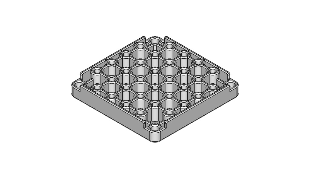 【ツールスタンド】リュータービットモジュール(60mm×60mmセル用/ビット32本/上下パーツ)【STL、STEP】