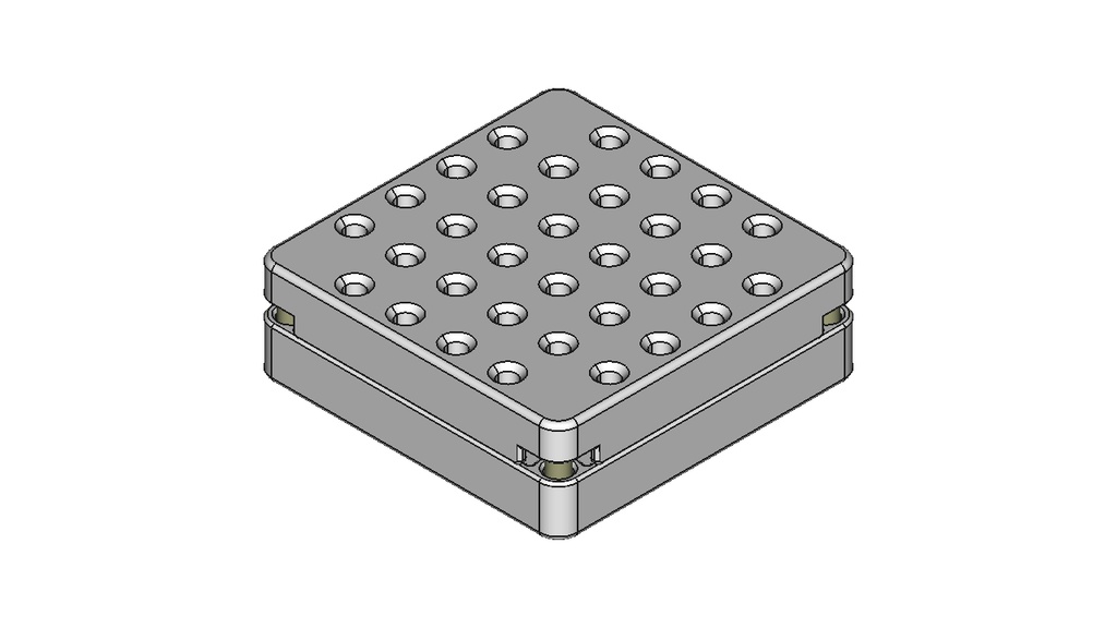 【ツールスタンド】リュータービットモジュール(60mm×60mmセル用/ビット32本/上下パーツ)【STL、STEP】