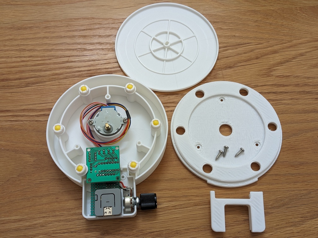 ATOM Liteで動くターンテーブル【STL、STEP】