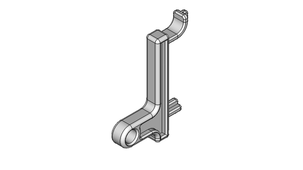 【有孔ボード】バーホルダー（軸穴径：4mm、穴数：1）【STL、STEP】