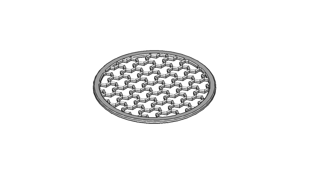 【和柄コースター】毘沙門亀甲（Φ90×3mm）【STL、STEP】