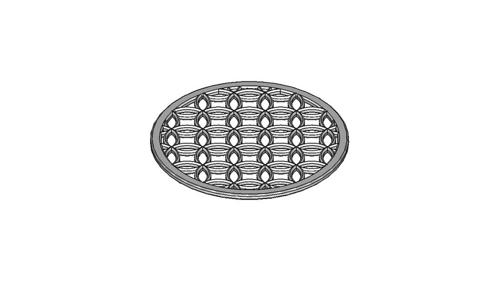 【和柄コースター】七宝（Φ90×3mm）【STL、STEP】