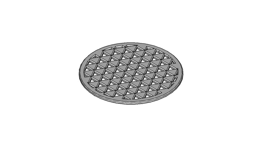 【和柄コースター】鱗（Φ90×3mm）【STL、STEP】