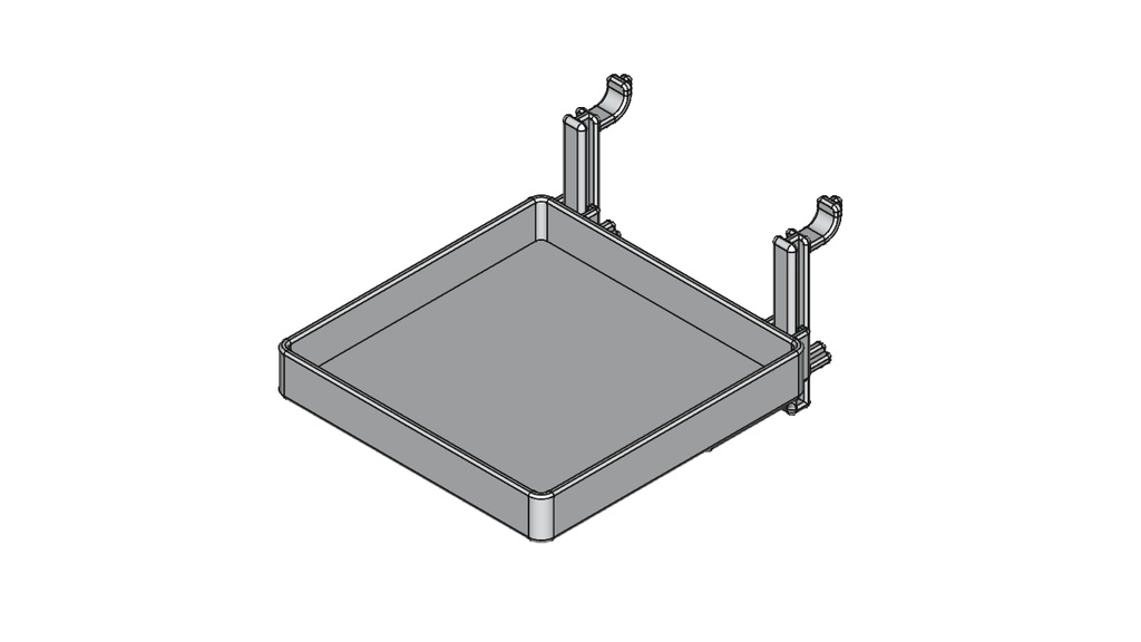 【ツールスタンド】トレイ（容量：60mm×60mm×10mm）【STL、STEP】