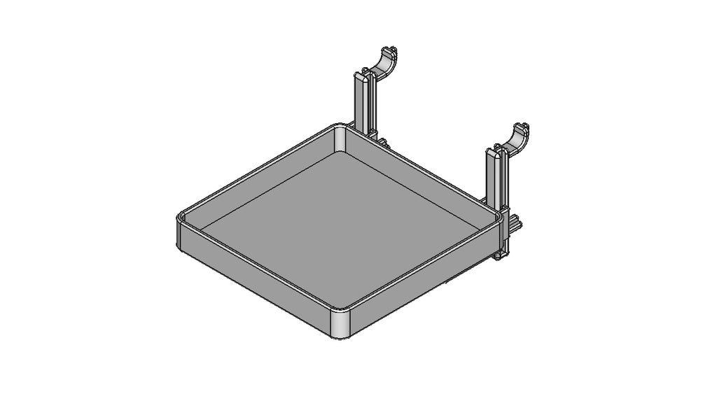 【ツールスタンド】トレイ（容量：60mm×60mm×10mm）【STL、STEP】