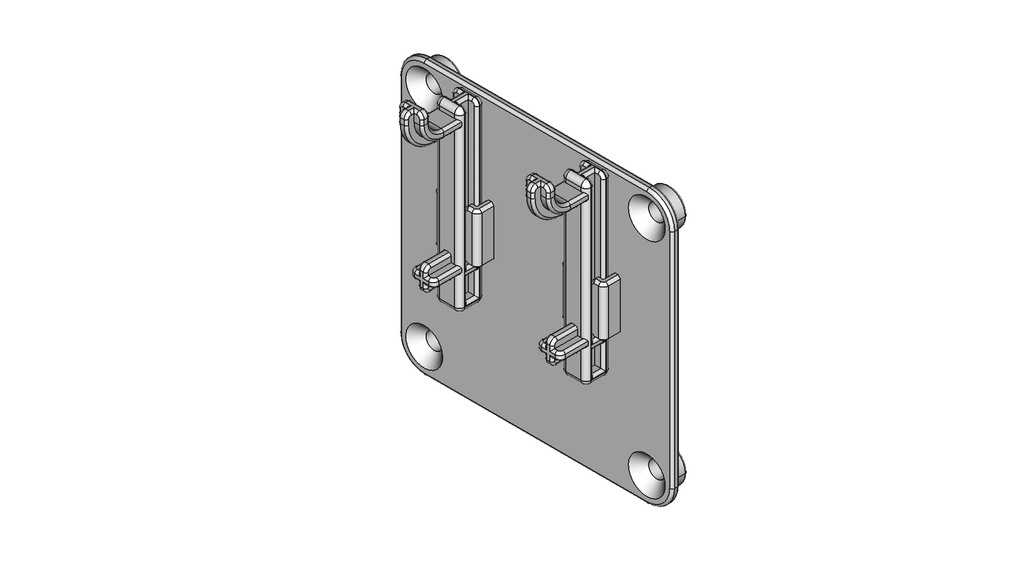 有孔ボードに取り付け可能なM5Stack裏蓋【STL、STEP】