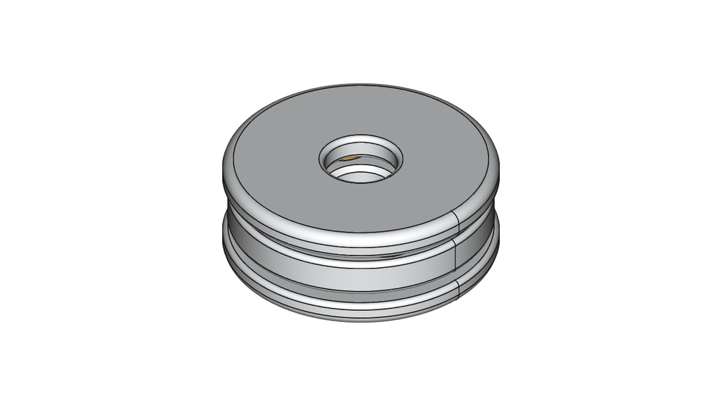 BB弾使用スラスト軸受（内径6mm 外径26mm 厚さ10mm）【STL、STEP】